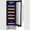 Edgestar 12 Inch Wide 18 Bottle BuiltIn Single Zone Wine Cooler with Reversible Door and LED Lighting CWR182SZ - alternate 3